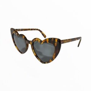 Saint Laurent Lulu Heart-Frame Sunglasses